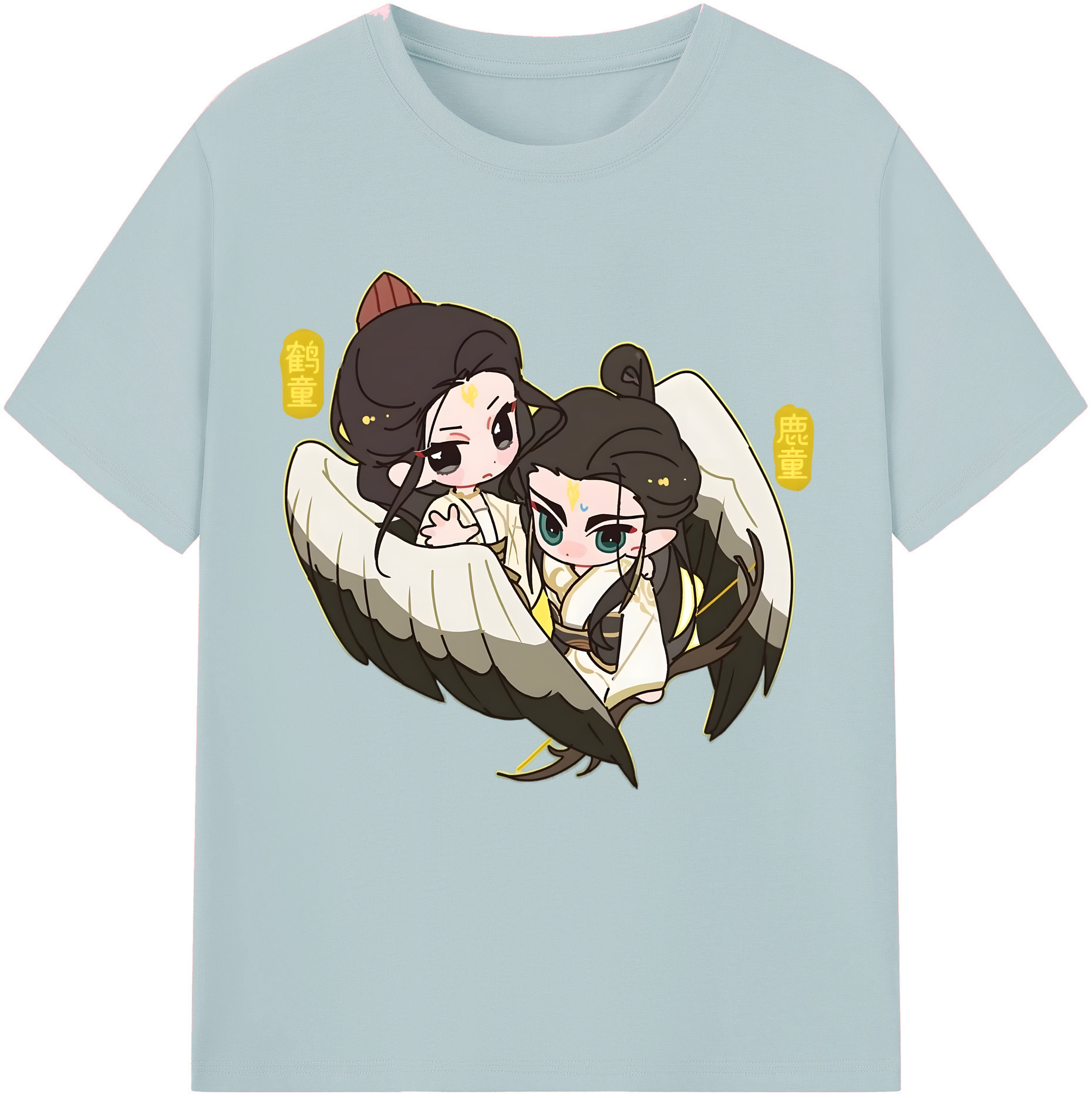 （画像用） Ne Zha 2 ナタ 魔童の大暴れ 綿100％半袖Tシャツ（フロントプリント）